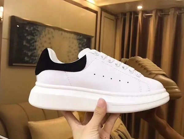 2019 Designer Casual Shoes Balck Red White Fashion Luxury Men Women Sneakers Casual Leather Shoes Runner Trainers Sport Shoes