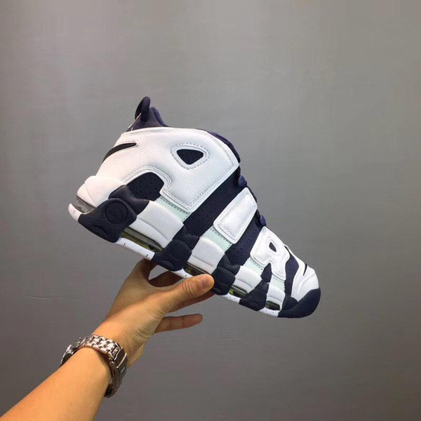 2018 New Arrival Men Sneakers Air More Uptempo Sports Shoes QS Olympic 3M Scottie Pippen Mens Shoes Size 7 To 13 With Box