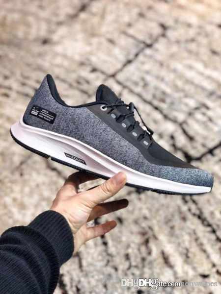 Air Zoom Pegasus Turbo 35 Rn Shld Shoes Mens Womens Designer Shoes Black Grey Sports Sneakers Designer Fashion Luxury 2019 Brand Sneakers