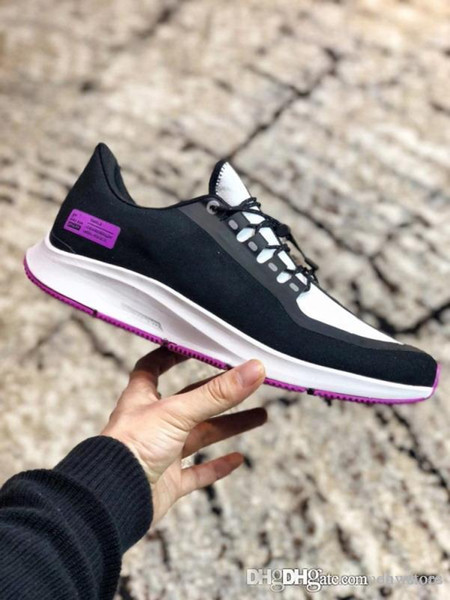 Super Air Zoom Pegasus Turbo 35 Rn Shld Shoes Mens Womens Designer Shoes White Purple Sports Sneakers Designer Luxury 2019 Brand Sneakers