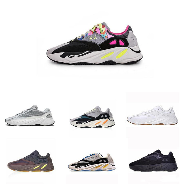 Cheap Inertia Static Kanye West 700 Wave Runner Shoes Men Women 700s Mauve Solid Grey Luxury Designer Sports Sneakers 36-45