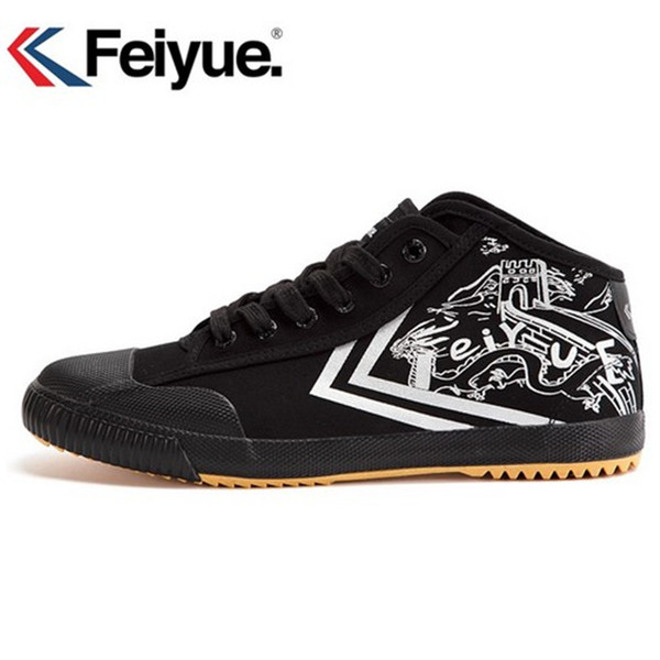 Feiyue new High Black shoes Kungfu Retro Martial Arts Shoes women men sneakers