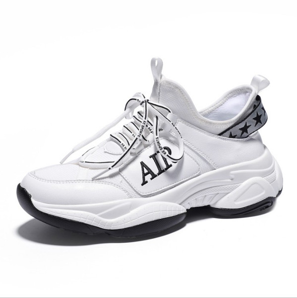 2019 Spring New Men's spring sports shoes men's outdoor students trend shoes men's white causal shoes sneakers