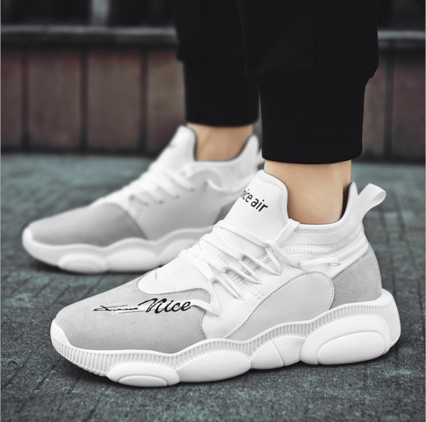 2019 Spring New Thick Sole sneaker men's hip-hop trend casual shoes men's Gym Sport Shoes size 39 - 44