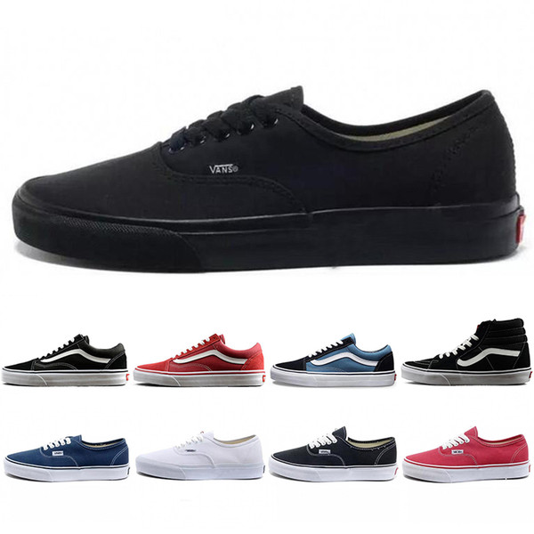 With Box wans Classic Old Skool Canvas Mens Skateboard Designer Sports Running Shoes for Men Sneakers Women Casual Shoe Trainers 36-44