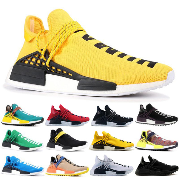 New Arrival Human Race Hu trail pharrell williams Classic men Casual shoes Nerd black cream mens trainer women designer sports sneakers