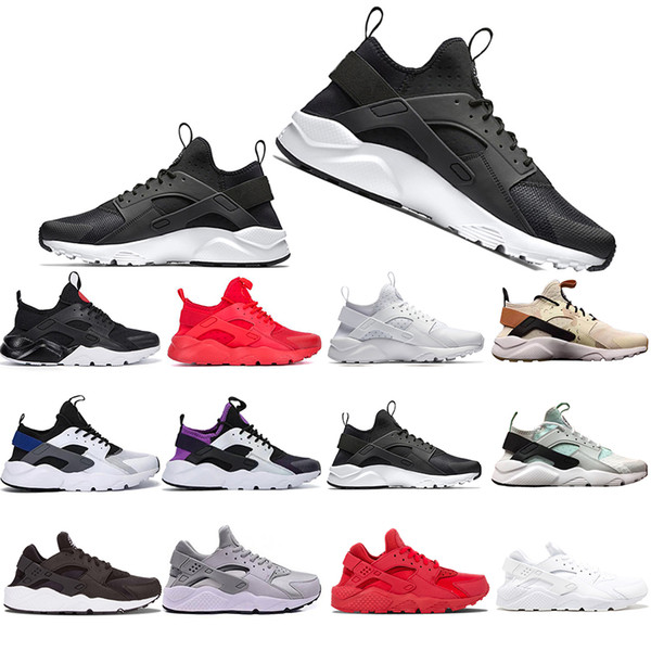 New Original Khaki Mint Green Huarache 4.0 1.0 Triple White Black red men women Casual Shoes Huaraches Trainers sports Sneakers 36-45