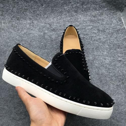 new wholesale Luxury Wedding Casual Shoes Men sneakers Party Spikes Shoes Red Bottom Boat Shoes Low top Sets size: 35-46