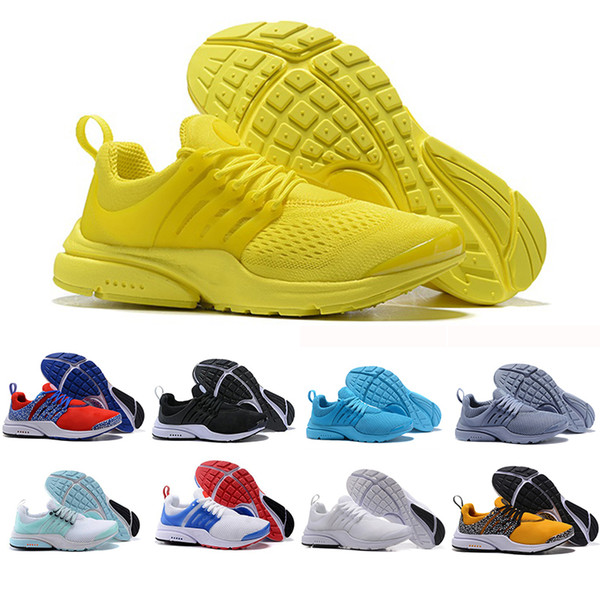 With Box Presto Men Women Ultra BR QS Yellow Pink Prestos Black Air White Oreo Outdoor Jogging Mens Trainers Sneakers Casual Shoes 36-46