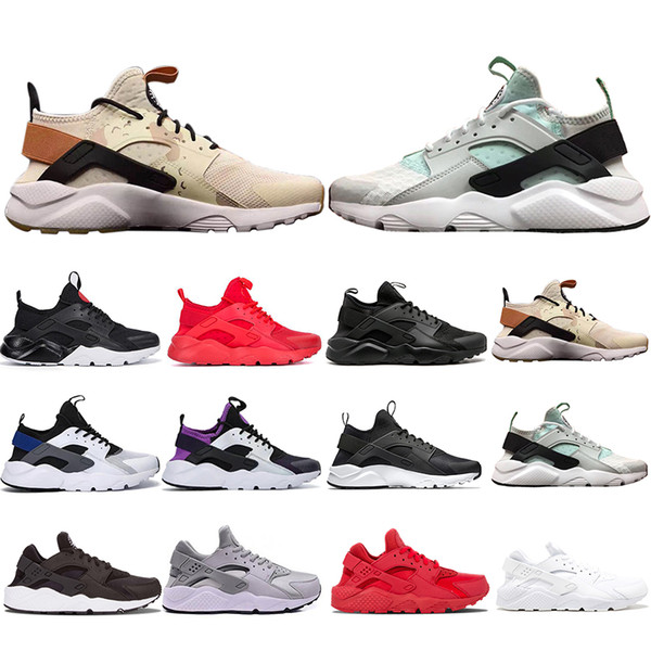 Hot Sale Khaki Mint Green Huarache 4.0 1.0 Triple White Black red men women Casual Shoes Huaraches Trainers sports Sneakers 36-45