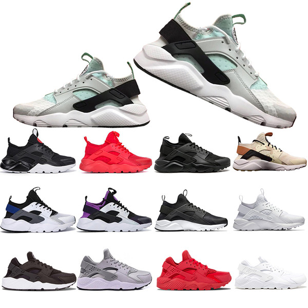 2019 New Khaki Mint Green Huarache 4.0 1.0 Triple White Black red men women Casual Shoes Huaraches Trainers sports Sneakers 36-45