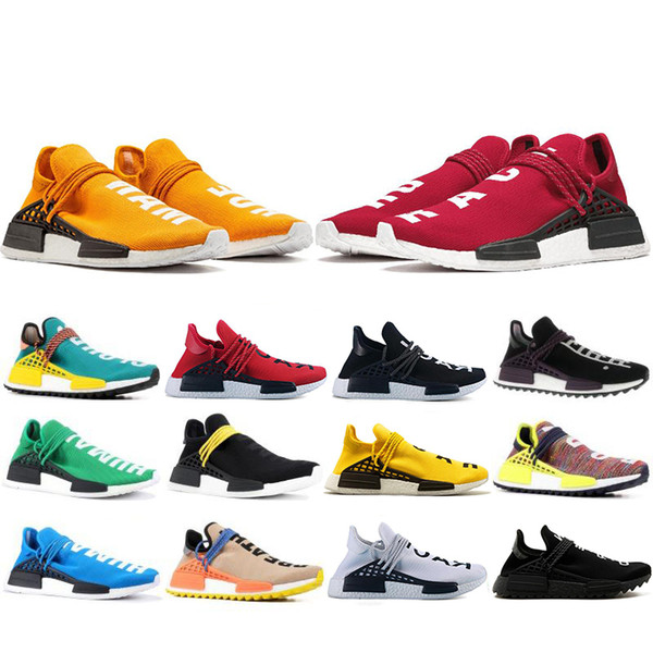 Hot Sale Human Race Hu trail pharrell williams Classic men Casual shoes Nerd black cream mens trainer women designer sports sneakers