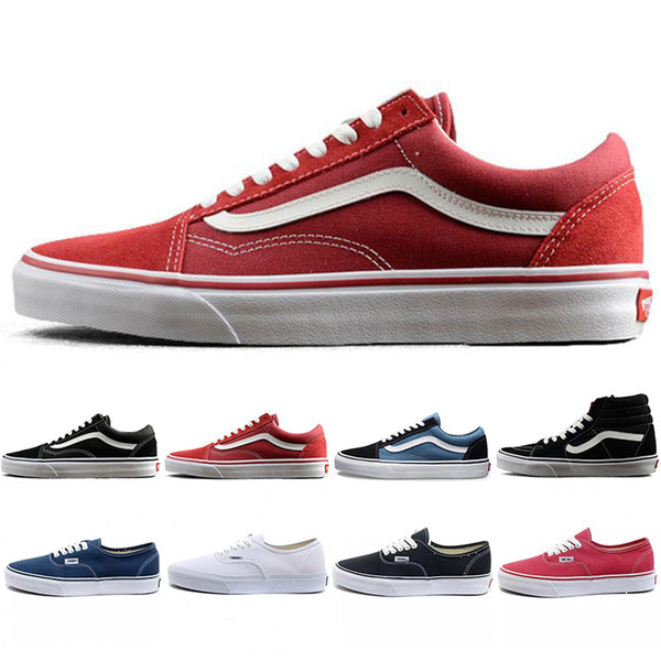 New Classic wans Classic Old Skool Canvas Mens Skateboard Designer Sports Running Shoes for Men Sneakers Women Casual Shoe Trainers 36-44