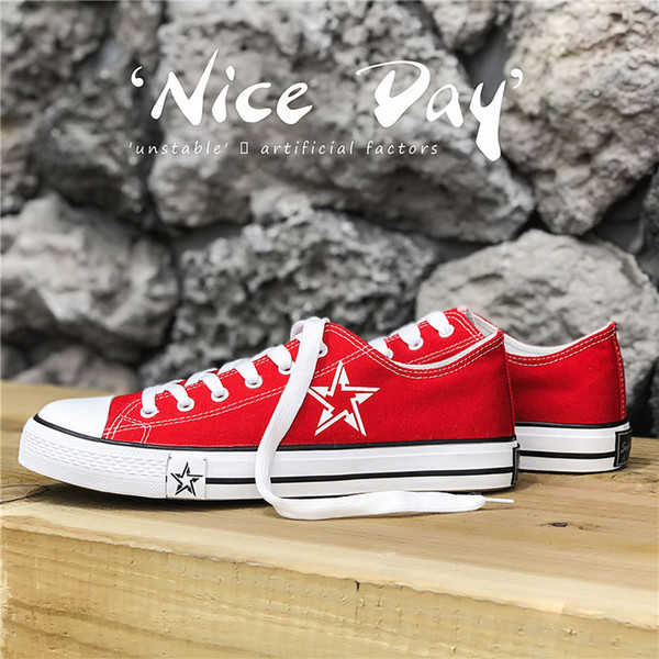 2019 New star big Size 35-46 Casual Shoes Low top Style sports stars chuck Classic Canvas Shoe Sneakers Men's/Women's Canvas Shoes Free post