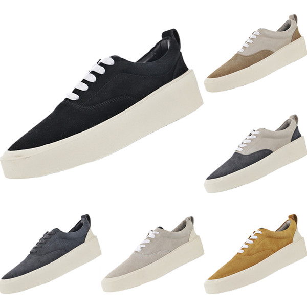 With Box Fear Of God 101 Cowhide Suede Low Top Casual Board Shoes Fear Of God 101 Mix Rubber Cushioning Casual Shoes