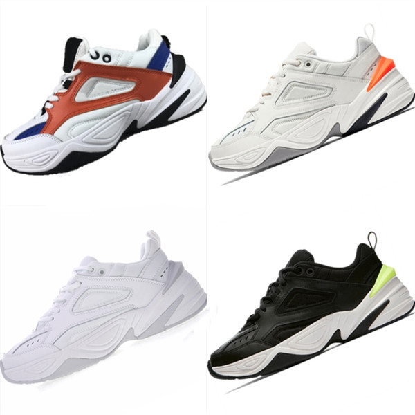 2019 Ultra Soft Bottom Cushioning Casual Shoes Originals Monarch 4 M2k Tekno Casual Genuine Leather Casual Sneakers