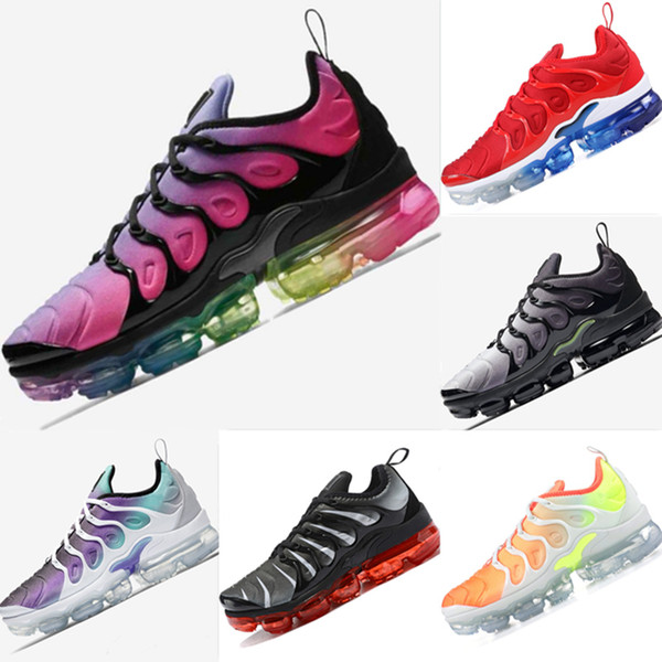 2019 Plus TN Blood Vessel FK Knit Breathable Casual Shoes PlusTN Blood Vessel FK All AirCushion Cushioning Casual Shoes