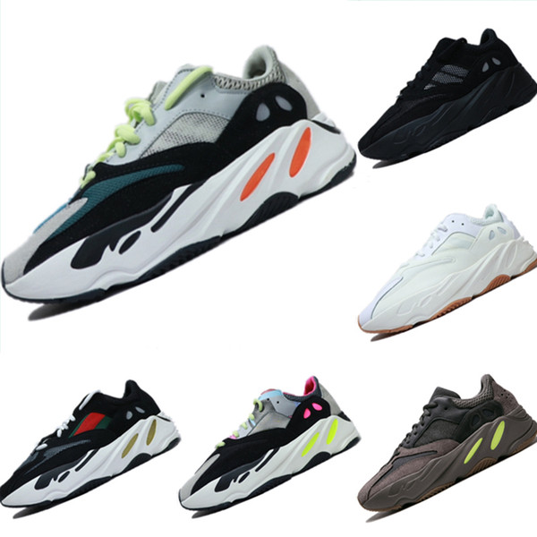 With Box 2019 Breathable 700 Runner Leather and Mesh Casual Shoes Runner 700 Tech Bubble Cushioning Casual Shoes