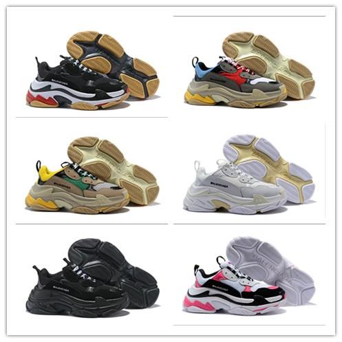 Factory Wholesale High Quality New Triple-S Sneakers Men&Women Triple S Trainers Running Shoes Sports Shoes Size 36-44