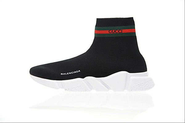 Cheap Luxury Sock Casual Running Shoes Speed Trainer High Quality Designer Sneakers Speed Trainer Black Shoes men women Oreo sports shoes