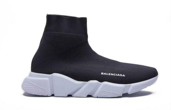 TOP Quality Unisex Casual Sports Shoes Sock Boots Woman New Slip-on Elastic Cloth Speed Trainer Runner Man Designer Running Shoes 36-45