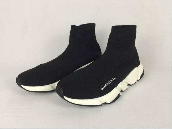 Speed sock high quality Speed Trainer designer shoes for men and women sports shoes Speed stretch-knit Mid sneakers ,size US 5.5-11