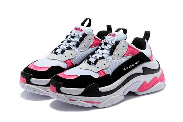 New Arrival Best Running Shoes High Quality 18SS Triple-S Designer Sneakers Men/Women Triple S Trainers Sports Shoes Size 36-44