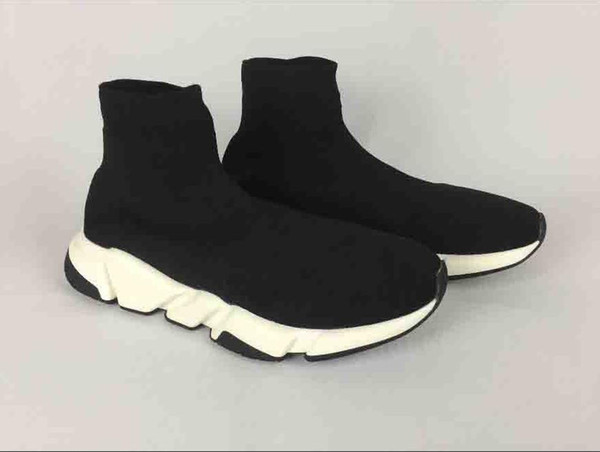 High Quality cheap Women Men Sock Casual Shoes Black White Red Speed Trainer Luxury Designer stretch-knit Mid Sports Shoe Sneakers