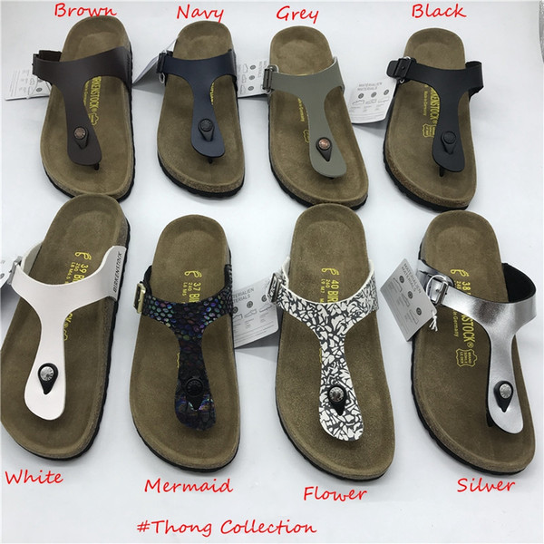 Unisex Clogs Women Casual PU Leather Sandals Designer Shoes for Men and Women Birk Clog Thong Sandals Designer Slides US4-14