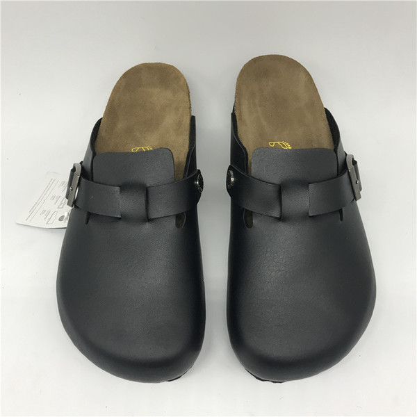 Unisex Clogs for Men and Women Berks Boston Pu Leather Clogs for Sale Black Color Corks Casual Men's Footwear Soft Footbed Berks