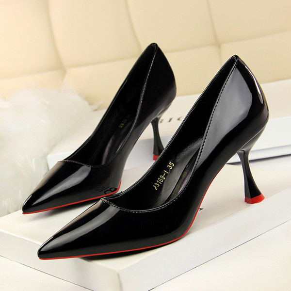 Concise High Heels Lady Dress Shoes Women Heels Pumps Festival Party Wedding Shoes Heels Business Formal Pumps GWS370