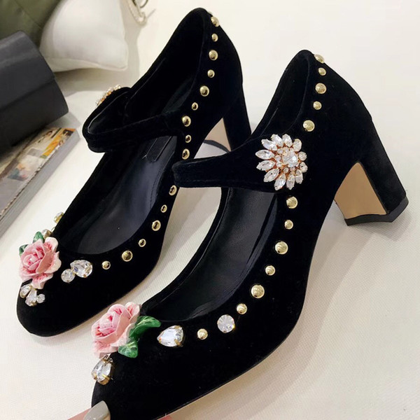 New Arrival Women's pearl Pumps Lady silk fabrics low-cut High heel shoes for Female MS wedding bride dress shoes