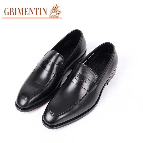 GRIMENTIN Summer hot sale men oxford shoes fashion designer formal mens dress shoes genuine leather business office men wedding shoes WF