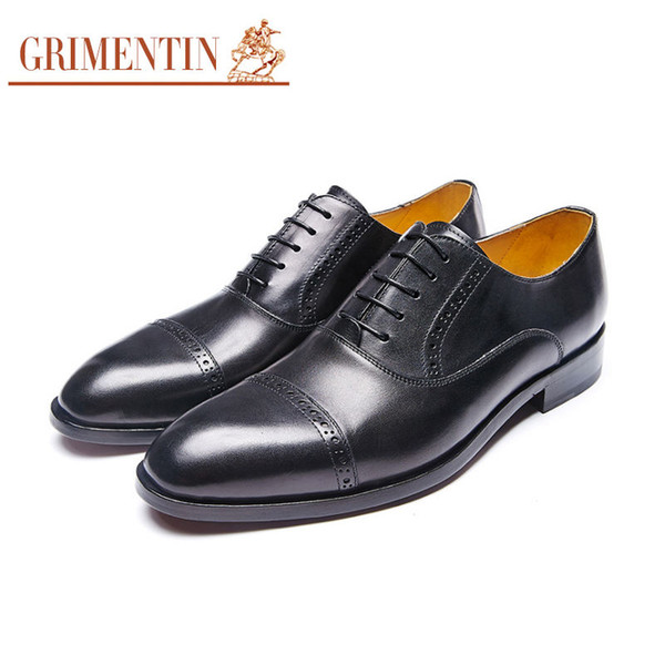 GRIMENTIN New hot sale brand customized handmade shoes genuine leather mens dress shoes fashion business party business mens wedding shoes