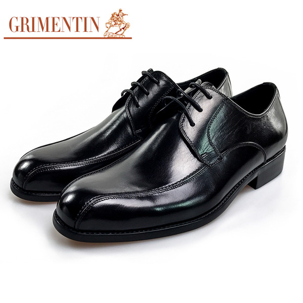 GRIMENTIN Hot sale Italian mens oxford shoes genuine leather formal mens dress shoes fashion designer wedding business office male shoes S