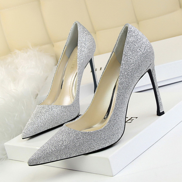 Clubwear Lady Dress Shoes Sexy Women Pumps Heels PU Leather High Heels Festival Party Wedding Shoes Slim Formal Pumps Heels GWS259