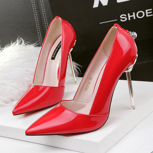 Slip-on Clubwear Lady Dress Shoes Women Pumps Heels Pointed Toes Thin High Heels Festival Party Wedding Shoes Formal Pumps Sandals GWS234