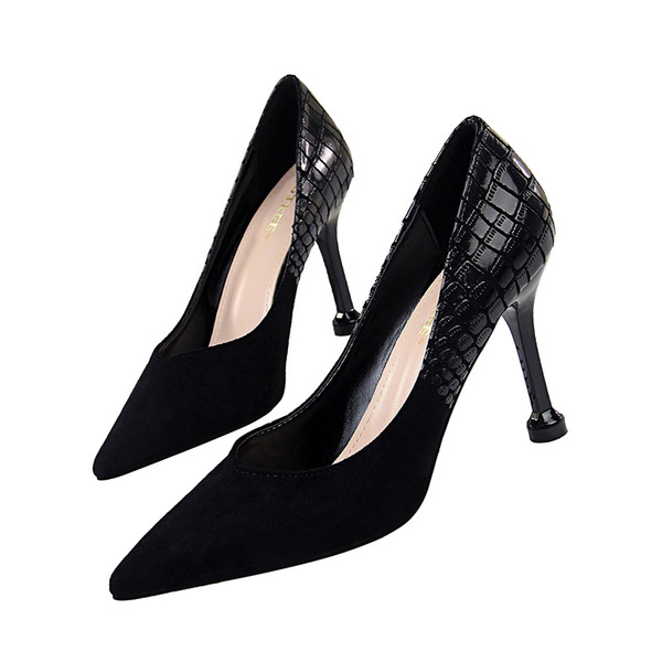 Sexy Lady Dress Shoes Women Heels Pumps High Heels Festival Party Wedding Shoes Stiletto Formal Pumps Business Shoes GWS611