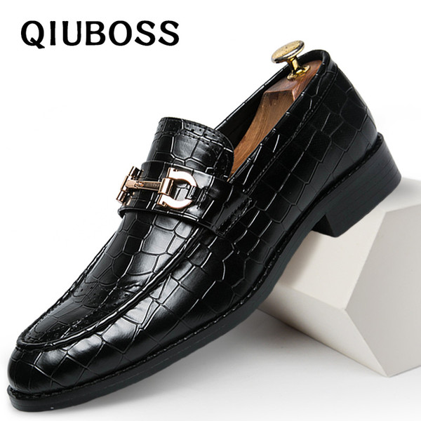 Men Shoes Formal Dress Shoe Sapato Social Masculino Leather Brown Elegant Luxury Suit Shoes Big Size Dropshipping Fashion