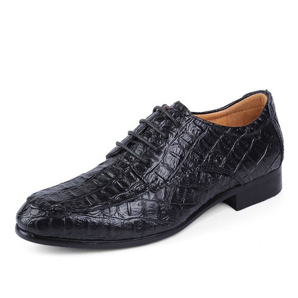 Lace up leather shoes for men cow leather shoes man top grade shoe British style big size range dress flats for man zy340