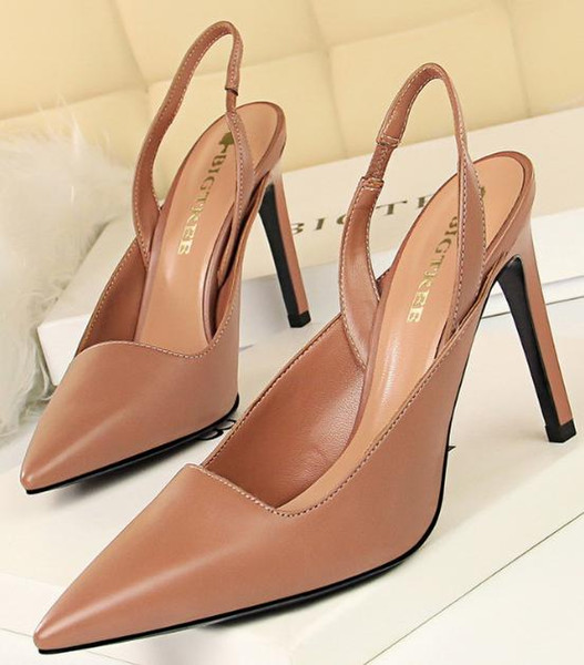 Fashion stiletto high heel shallow mouth pointed hollowed out with fashion professional women's shoes dashu53