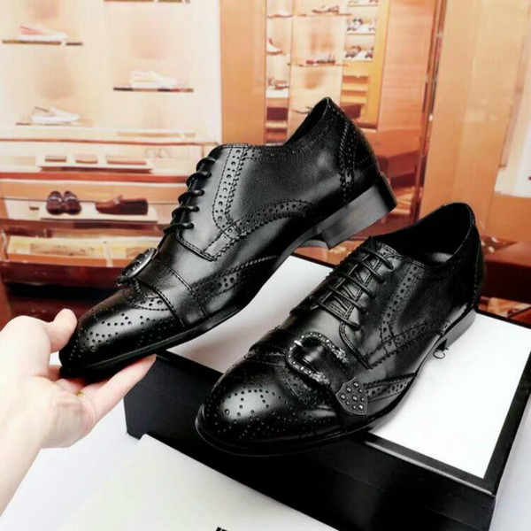 Men's shoes high quality handmade shoes European station leather upper 38-45 flat shoes factory direct sales