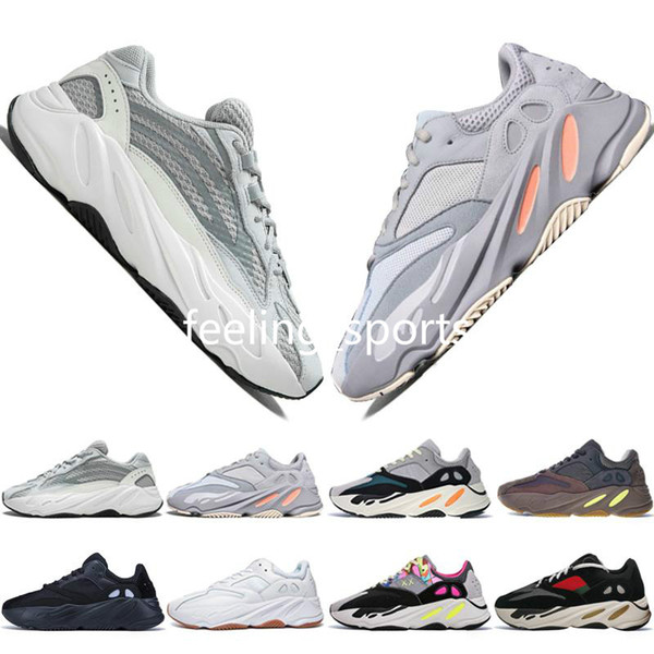 2019 Kanye West 700 V2 Static 3M Mauve Inertia 700s Wave Runner Mens Running shoes for men Women sport sneakers designer trainers US 5-11