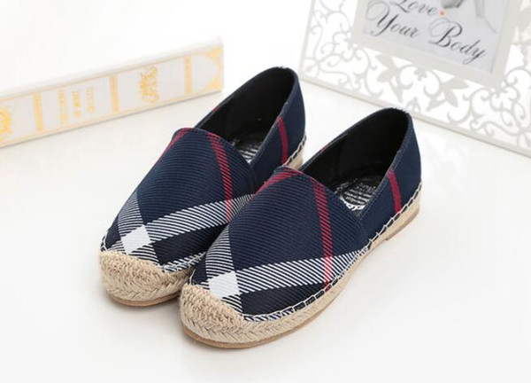 Women's luxury casual shoes women fisher flats ladies canvas shoes lady Handmade high quality Europe style flat bottom shoe