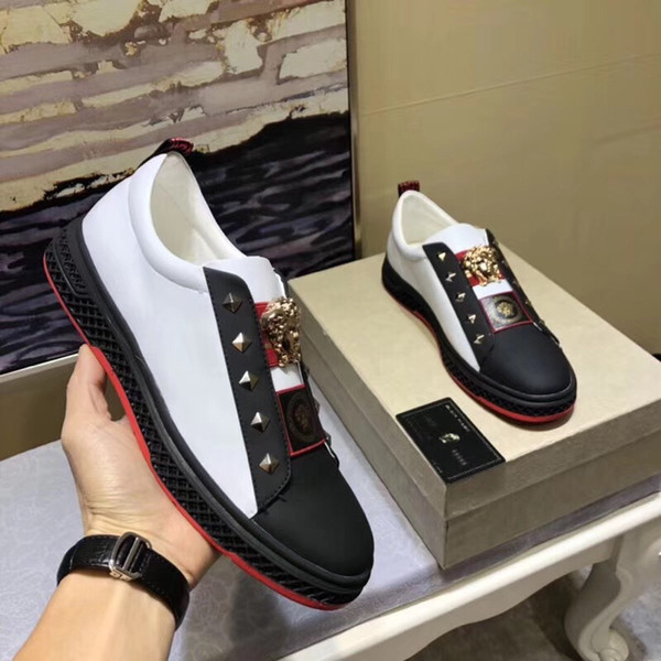 Hot low men's shoes new fashion casual shoes top running shoes 38-45 high-end quality factory direct sales