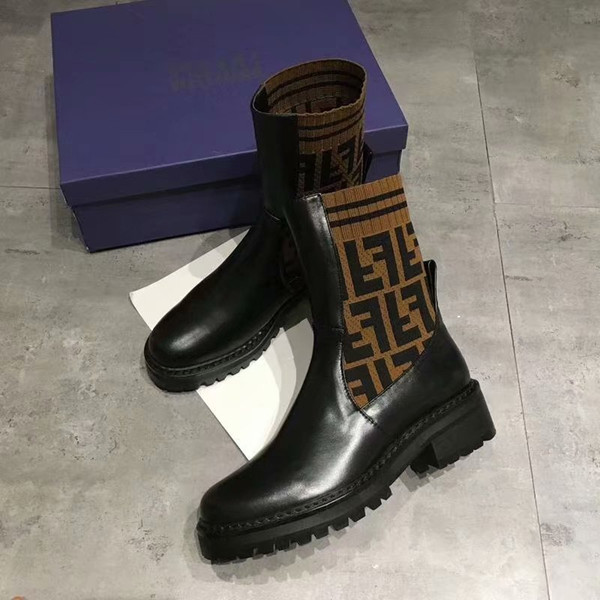 4cm women's ankle boots high-end quality women's shoes leather upper fashion trend fashion show shoes factory direct sales