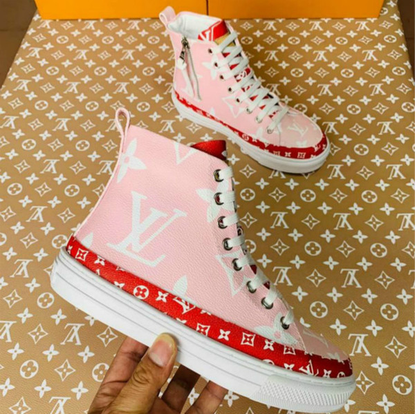 New hot women's casual shoes high-end quality flat shoes 35-41 classic hot style (with box + dust bag)