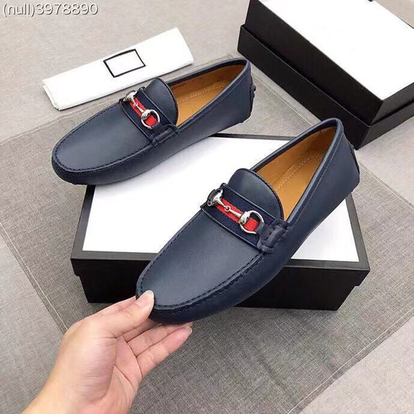 new leather men's casual beanie shoes, high quality luxury brand fashion best-selling fashion sizes 38-45