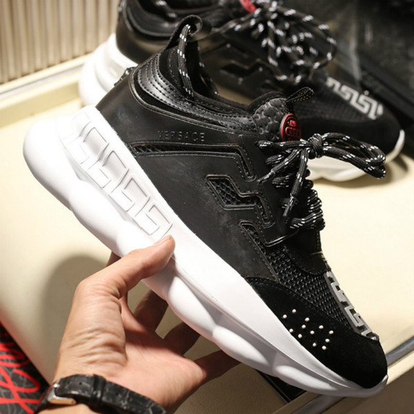 Fashion men's shoes wild thick-soled casual sports men's shoes mesh big-name women's shoes with belt (with box)