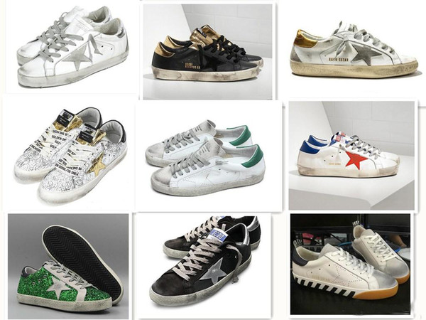 Golden Goose Ggdb old style sneakers Dirty shoes Genuine Leather Villous Dermis Casual Shoes Mens Women Luxury Superstar trainer 36-46